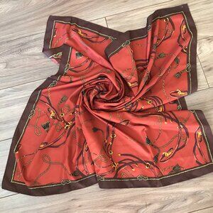 Le Chateau Square Equestrian Theme Scarf
